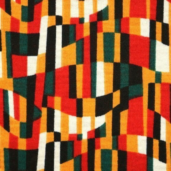 LuLaRoe Randy Baseball Shirt T-Shirt Gray Orange Green M Medium - Picture 10 of 11